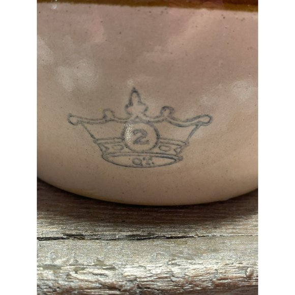 Robinson Ransbottom Pottery Vintage Crock #2 Quart Bean Pot 1 handle Jug - Picture 9 of 12